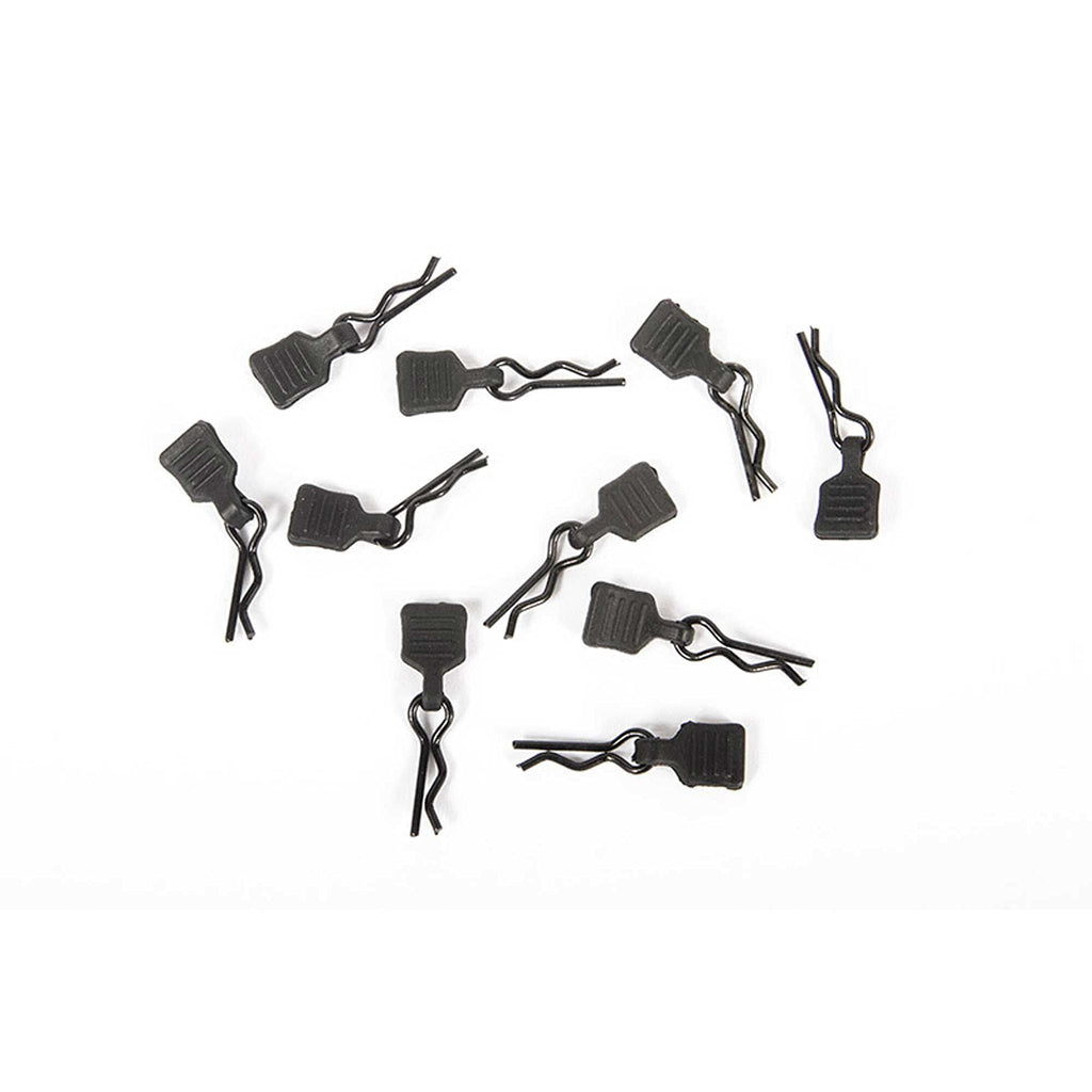 Axial AXI206000 3mm Body Clip w/Tab, Black (10pc)
