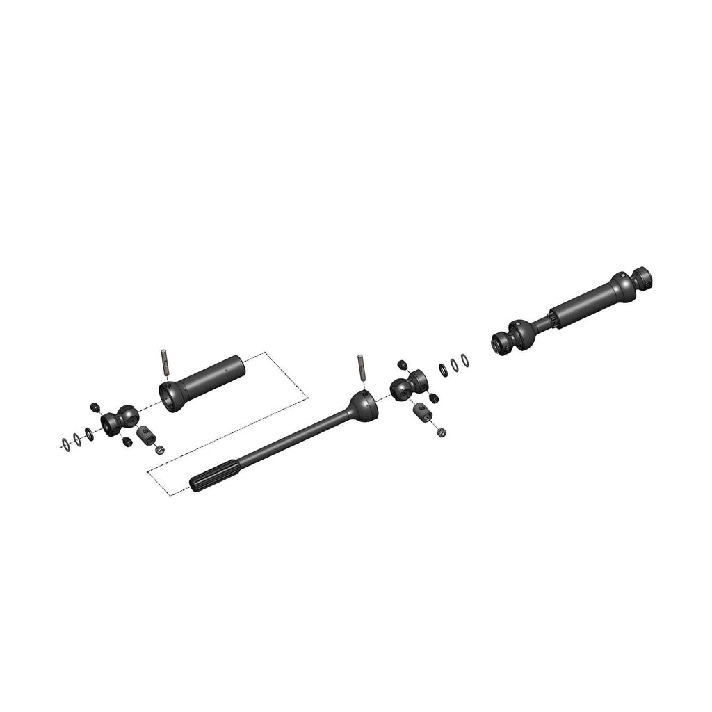 MIP 18325 Center Drive 12.3" W.B., Axial SCX10 II Kit