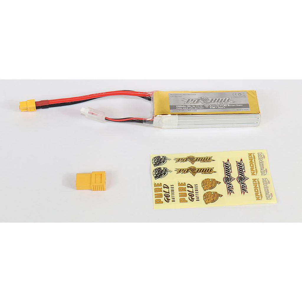 Pitt Bull PBB22A50C3S 11.1V 2200mAh 3S 50C Lipo:XT60/