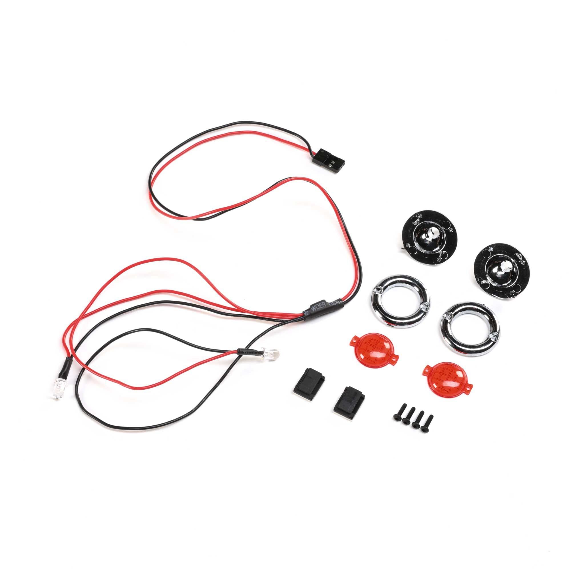 Losi LOS240015 Front LED Headlight Set, Grave Digger: LMT