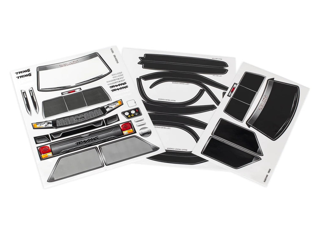 Traxxas 8113 Decal Sheet, TRX-4 Sport