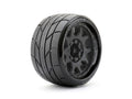 Jetko Tires 1604CBMSGBB2 1/8 SGT 3.8 Super Sonic Tires Mounted on Black Claw Rims,