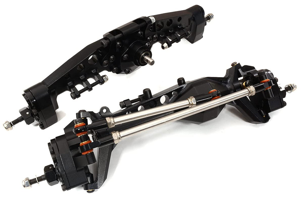 Integy C32746BLACK Alloy Machined Front & Rear Axles w/ Internals for Axial 1/10 SCX10 III