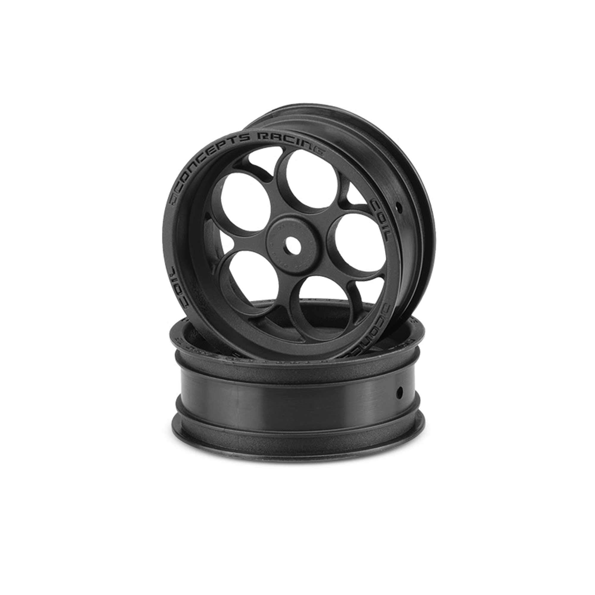 J-Concepts 3407B Coil 2.2 Front Wheel, Black (2)