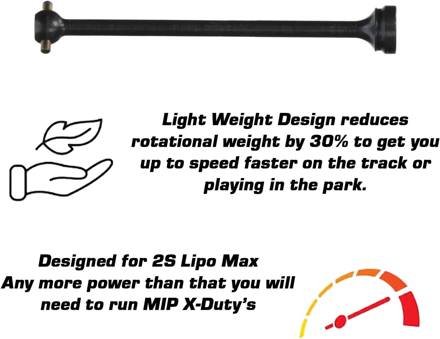 MIP 08106 C-CVD Driveshaft Kit Traxxas Slash 2WD Nitro Rustler Nitro Stampede