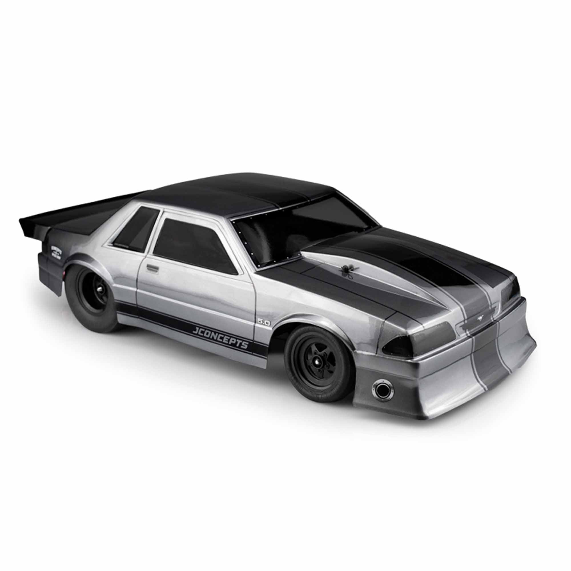 J Concepts 0362 1991 Ford Mustang, Fox Clear Body, 10.75 & 13" WB
