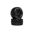 DuraTrax DTXC5517 Lockup MT Belted 2.8 Mounted F/R 0 Offset Blk (2)
