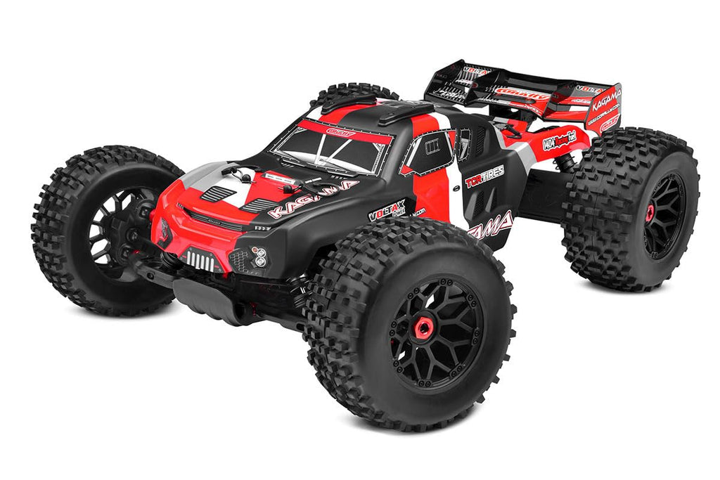 Corally 00474-R Kagama XP 6S Monster Truck, Roller Chassis Version, Red