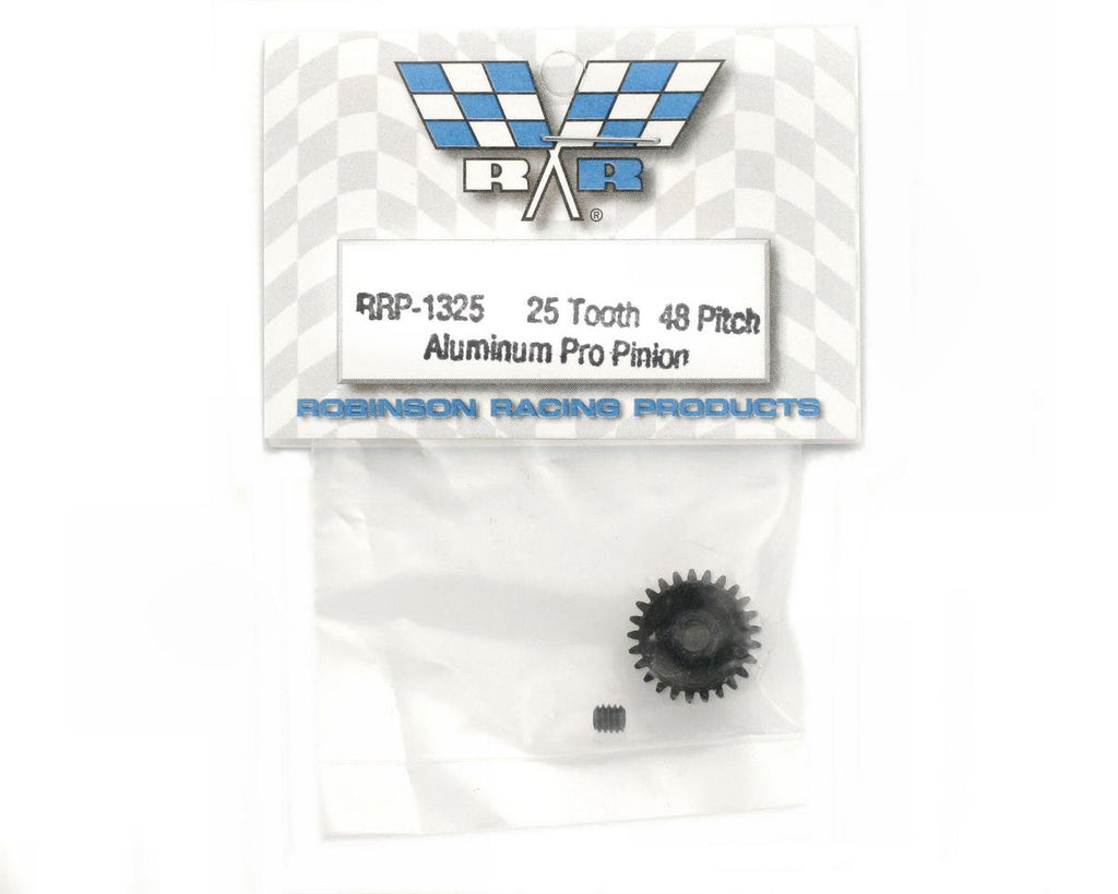 RRP 1325 Black Aluminum Pro Pinion Gear 25T 25-T/Tooth 1/8 Bore 48P/Pitch