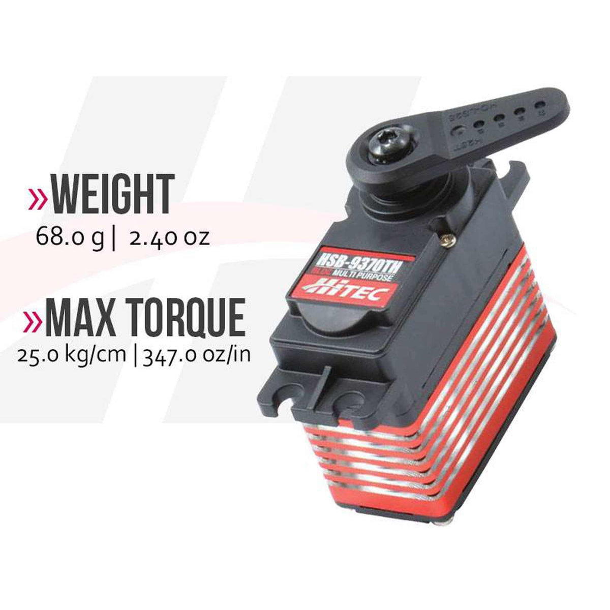 Hitec RCD 39373 HSB-9370TH Multi-Purpose, Brushless, Titanium Gear Servo