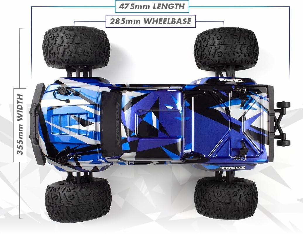 Maverick 150400 Quantum2 MT 1/10th Monster Truck - Blue