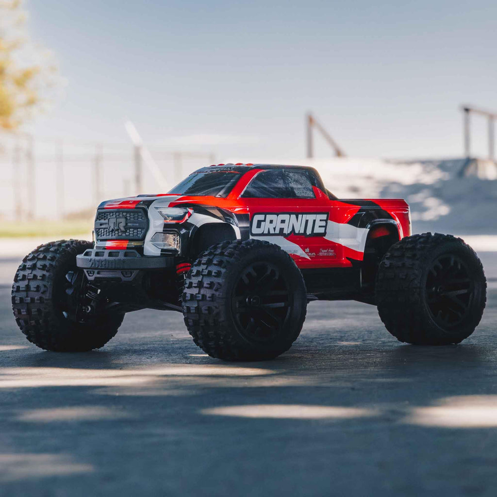 ARRMA ARA2102T2 Granite GROM 4X4 RTR 1/18 Monster Truck Red LiPo New