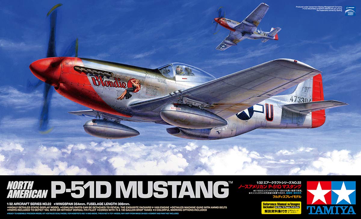Tamiya 60322 60322, 1/32 North American P-51D Mustang