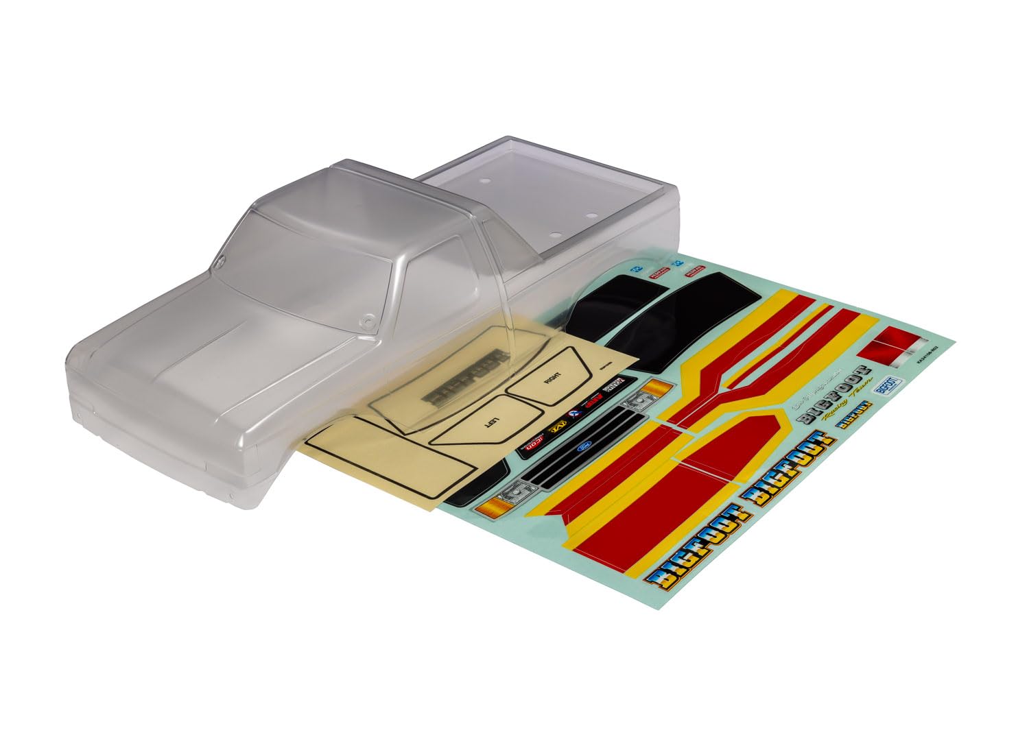 Traxxas 9020 Body, Clear: Bigfoot No. 8 4x4