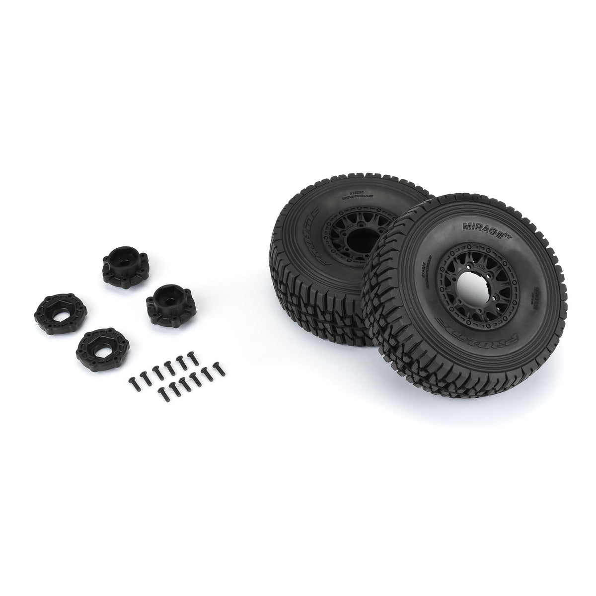 Pro-line Racing 1022410 1/7 Mirage TT BELTED F/R Tires MTD 17mm Black Raid (2): Mojave 6S, UDR