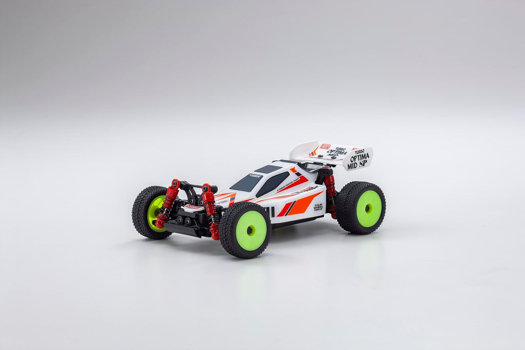 Kyosho 32095W Mini-Z Buggy Turbo Optima Mid Special, White, Readyset