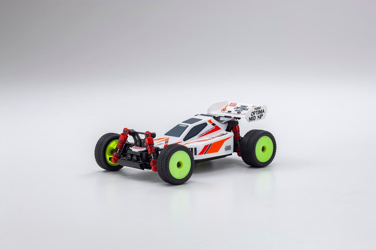 Kyosho 32095W Mini-Z Buggy Turbo Optima Mid Special, White, Readyset