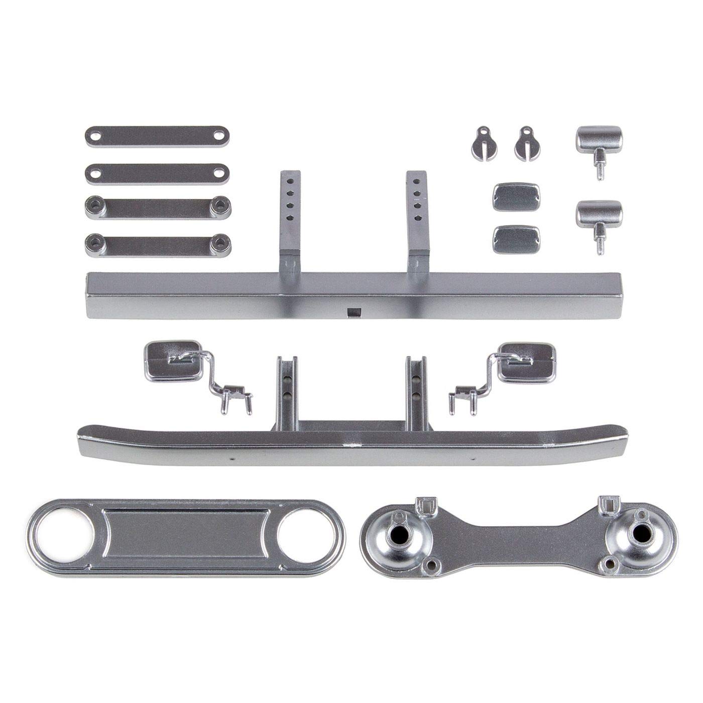 Team Associated 41066 CR12 Toyota FJ45 Bumpers & Body Acc, satin chrome