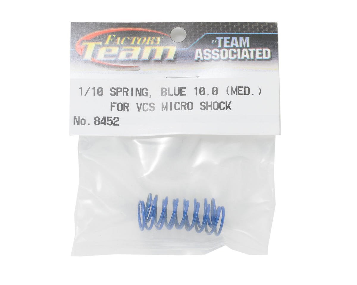 Team Associated 8452 FT 1/10 VCS Shock Spring Blue (2): RC10 R5