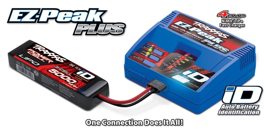 Traxxas 2970 EZ-Peak Plus Battery Charger 4-Amp NiMH/LiPo w/ iD
