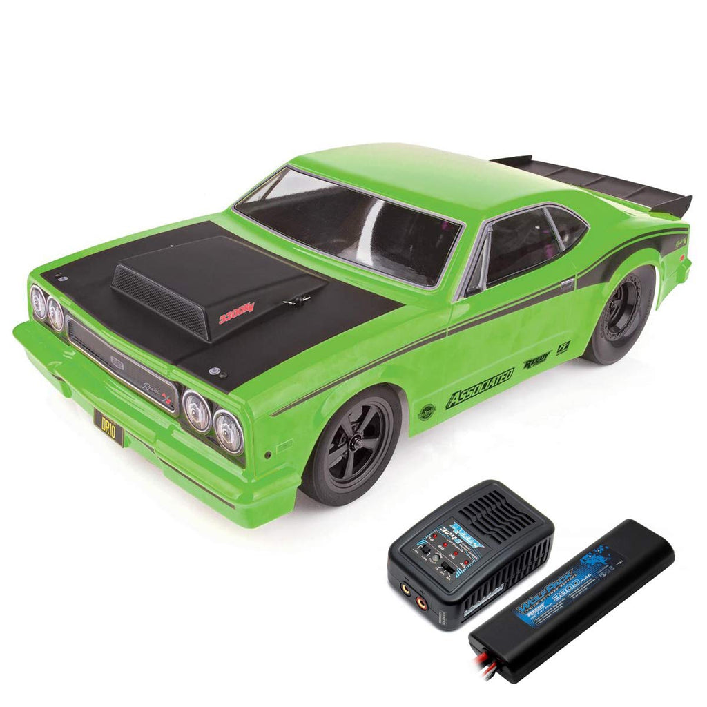 Team Associated 70026C3 DR10 Drag Race Car RTR3S LiPo,g