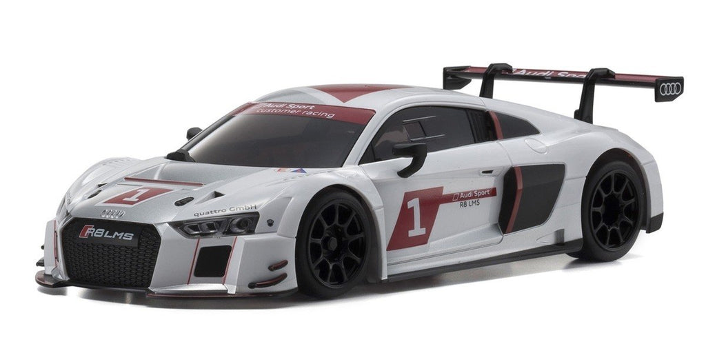 Kyosho 32323AS-B MINI-Z RWD Audi R8 LMS White 2015 MR-03 Readyset