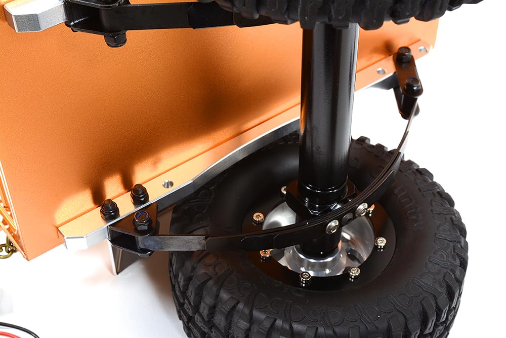 Integy C25800ORANGE Leaf Spring 1/10 Size Utility Box Trailer Orange