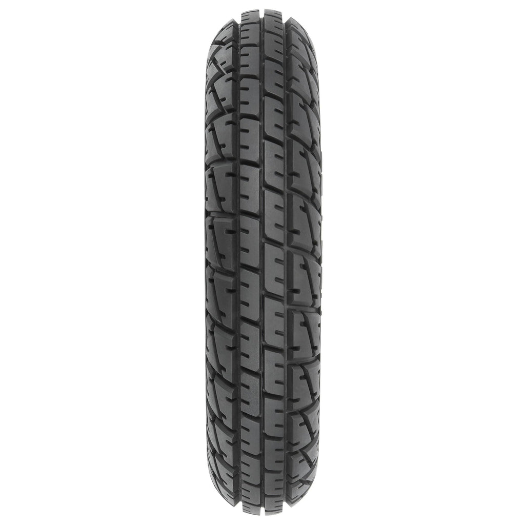 Pro-Line 1024410 Hot Lap S3 Motorcycle Front Tire Mounted on Black Supermoto Wheel for Promoto-MX Front