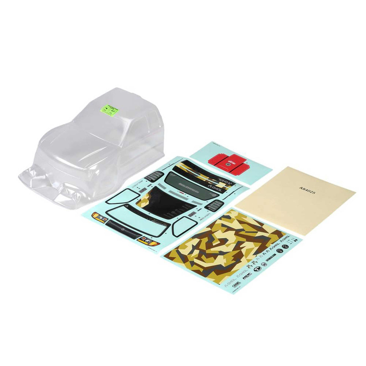 Axial AX31546 Body Clear .040: SCX10 II Trail Honcho