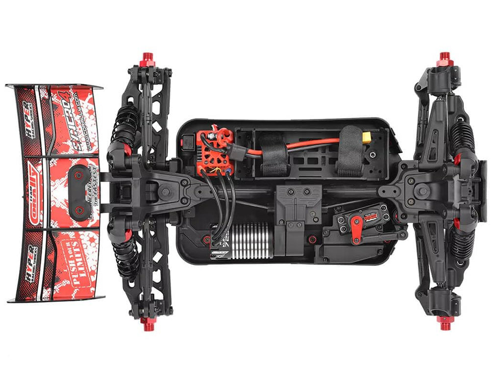 Corally 00287-R Syncro-4 1/8 4S Brushless Off Road Buggy, RTR, Red