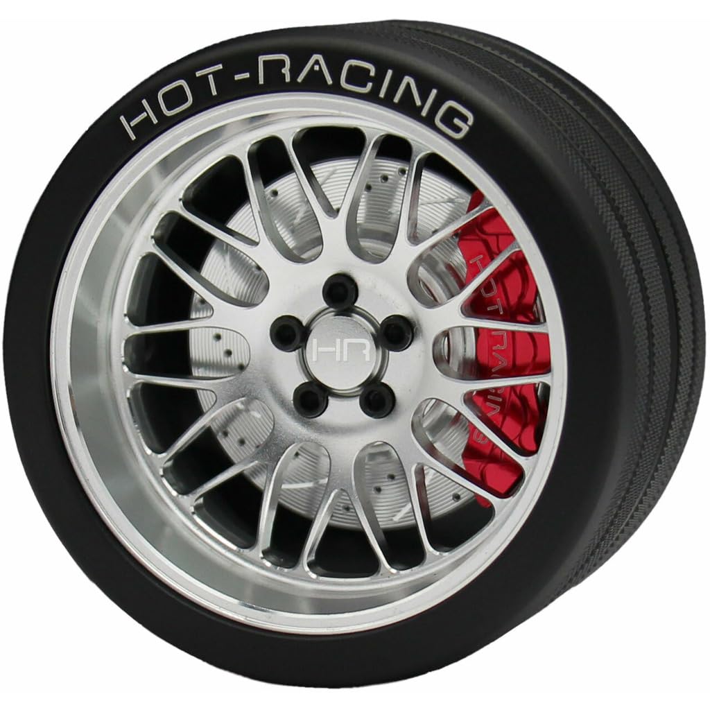 Hot Racing SW49TY08 Silver 10-Y BBS 6061 Steering Wheel NB4