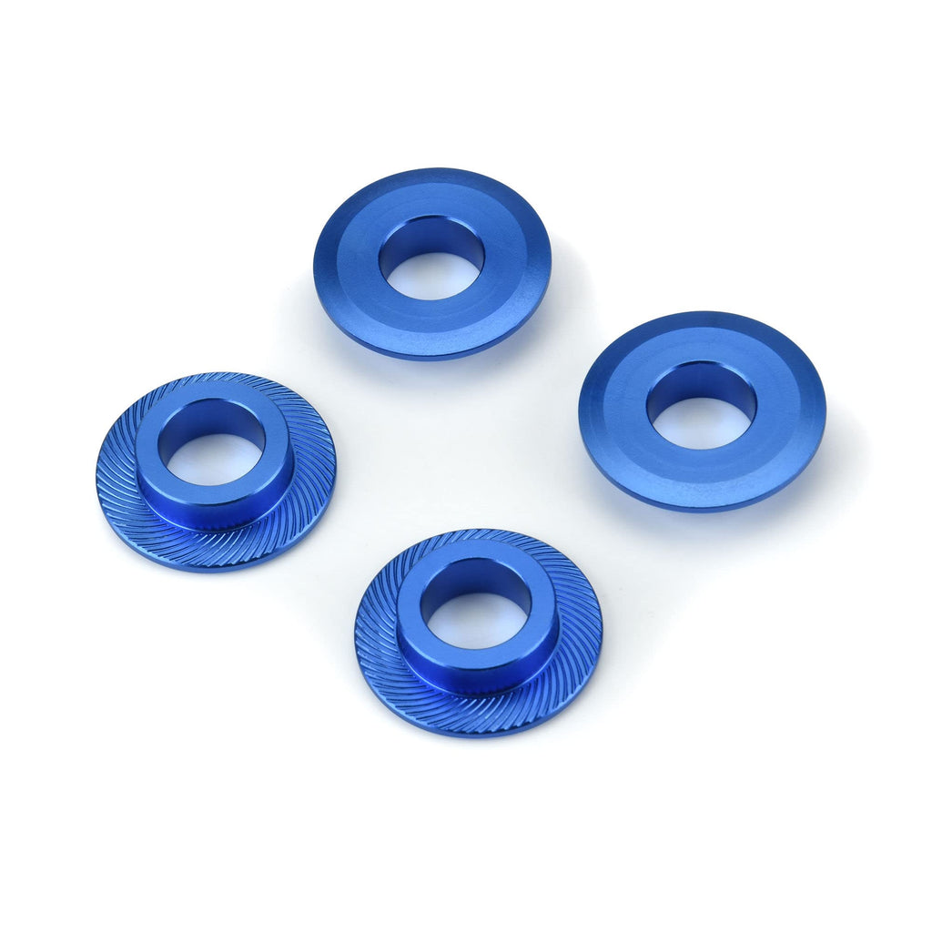 Pro-Line 637900 1/5 Billet Adapter Washer Aluminum F/R, Blue (4)