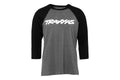Traxxas 1369-M Traxxas Raglan Shirt, Grey/Black, Medium