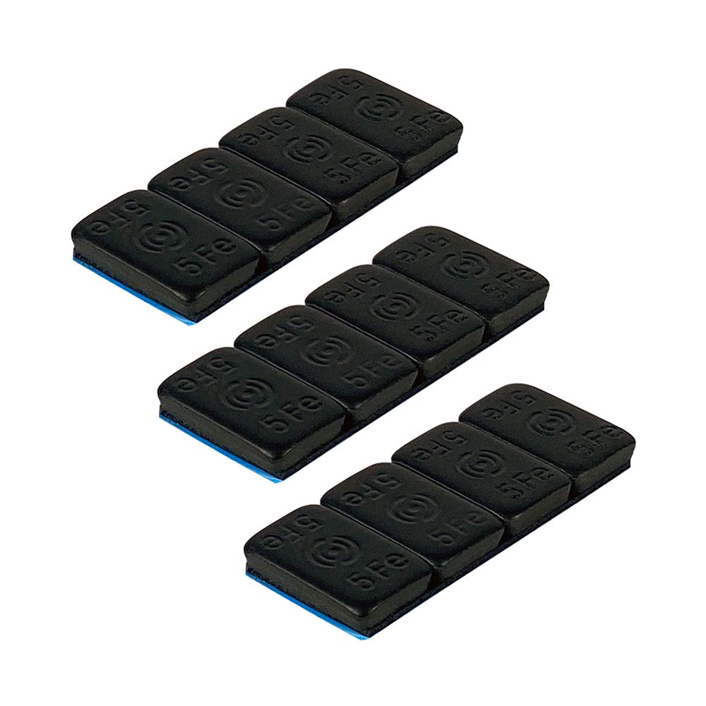 1UP Racing 10102 LowPro Stick-On 5g Ballast Weights - Black - 12pcs