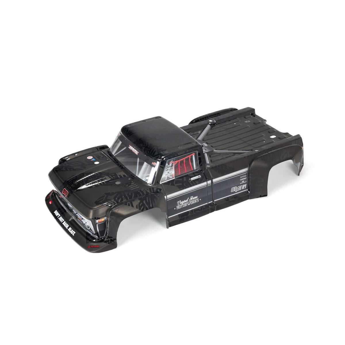 ARRMA ARA409009 Outcast 1/5 EXB Finished Black Body Shell 8S RC Truck