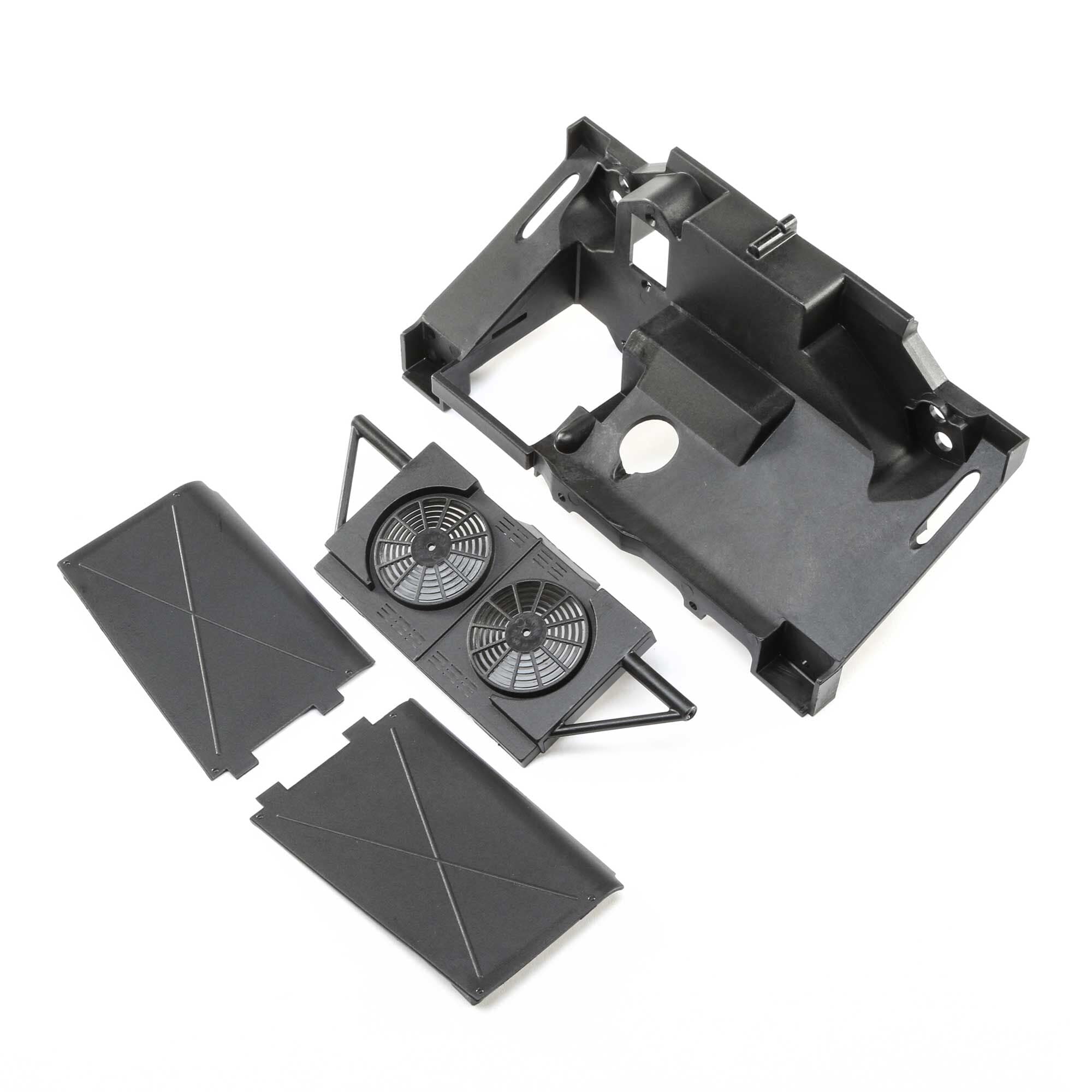 Losi LOS251056 Rear Bulkhead, Fan Panel, Mud Guards: 1/6 Super Baja Rey