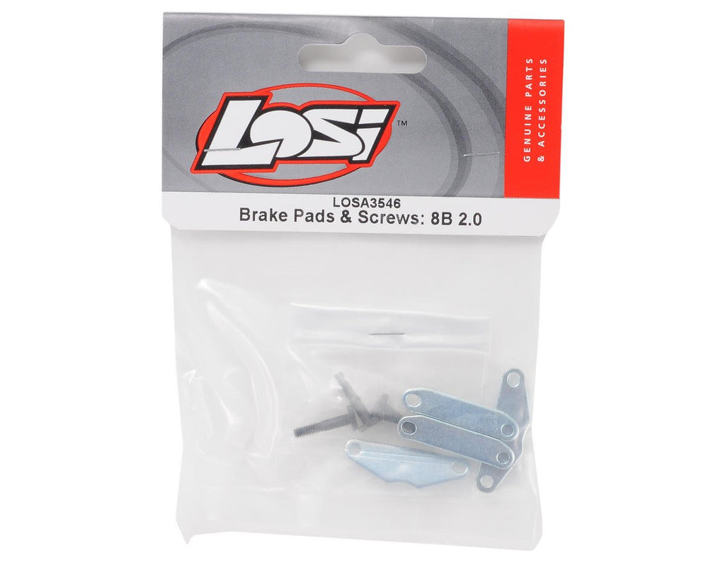 Losi LOSA3546 Brake Pads & Screws: 8ight 2.0 & 8ight-T 2.0 8B/8T