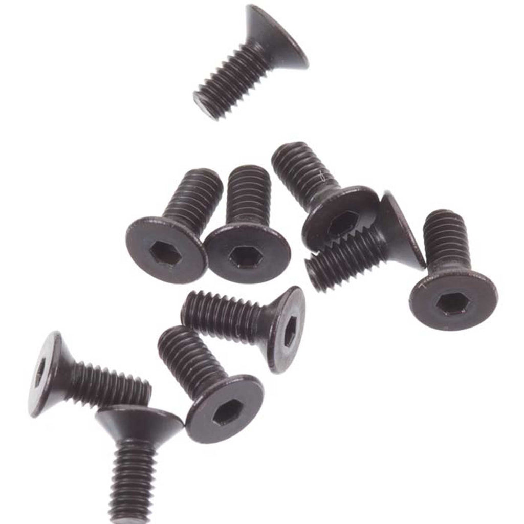 Axial AXA1264 Flat Head Screw M2.5x6mm Black (10)
