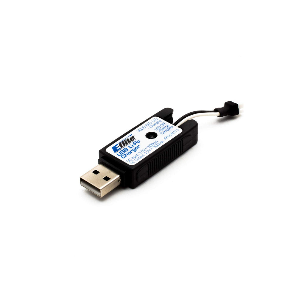 E-Flite EFLC1013 1S USB Li-Po Charger, 500mAh High Current UMX