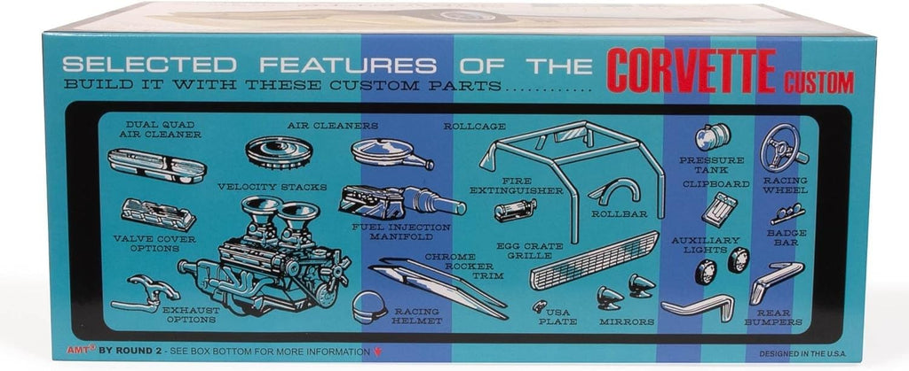 AMT 1236 1968 Chevy Corvette Custom 1:25 Model Kit