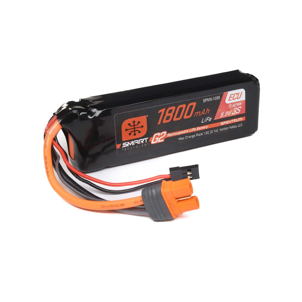 Spektrum SPMX-1059 Smart G2 ECU LiFe Battery 1800mAh 3S 10C IC3