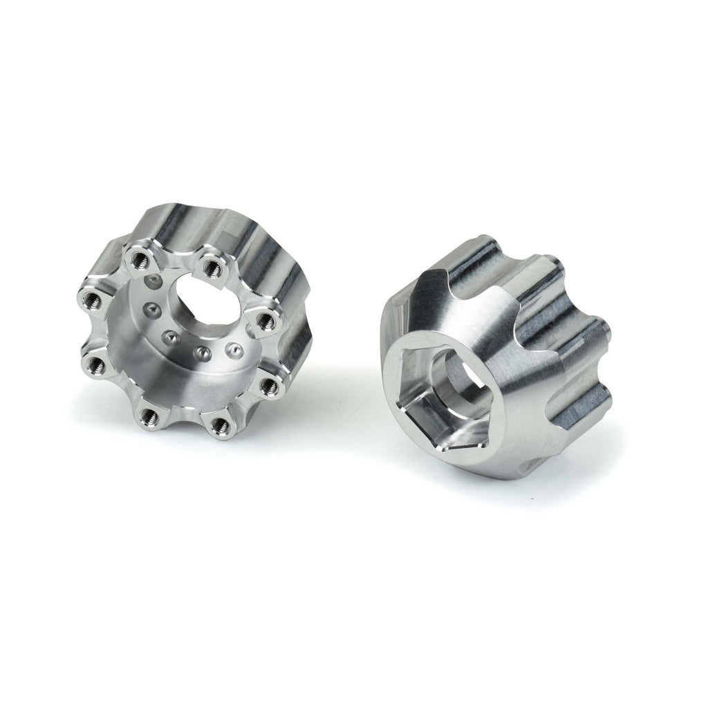 Pro-Line 635300 8x32 to 17mm 1/2" Offset Aluminum Hex Adapters