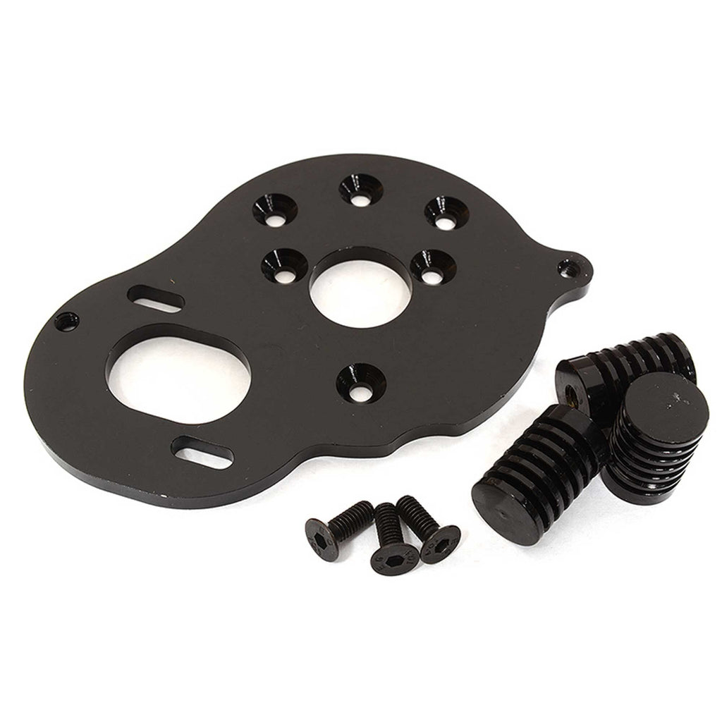 Integy C29125BLACK Motor Plate w/ Heatsinks for 1/10 Enduro Sendero