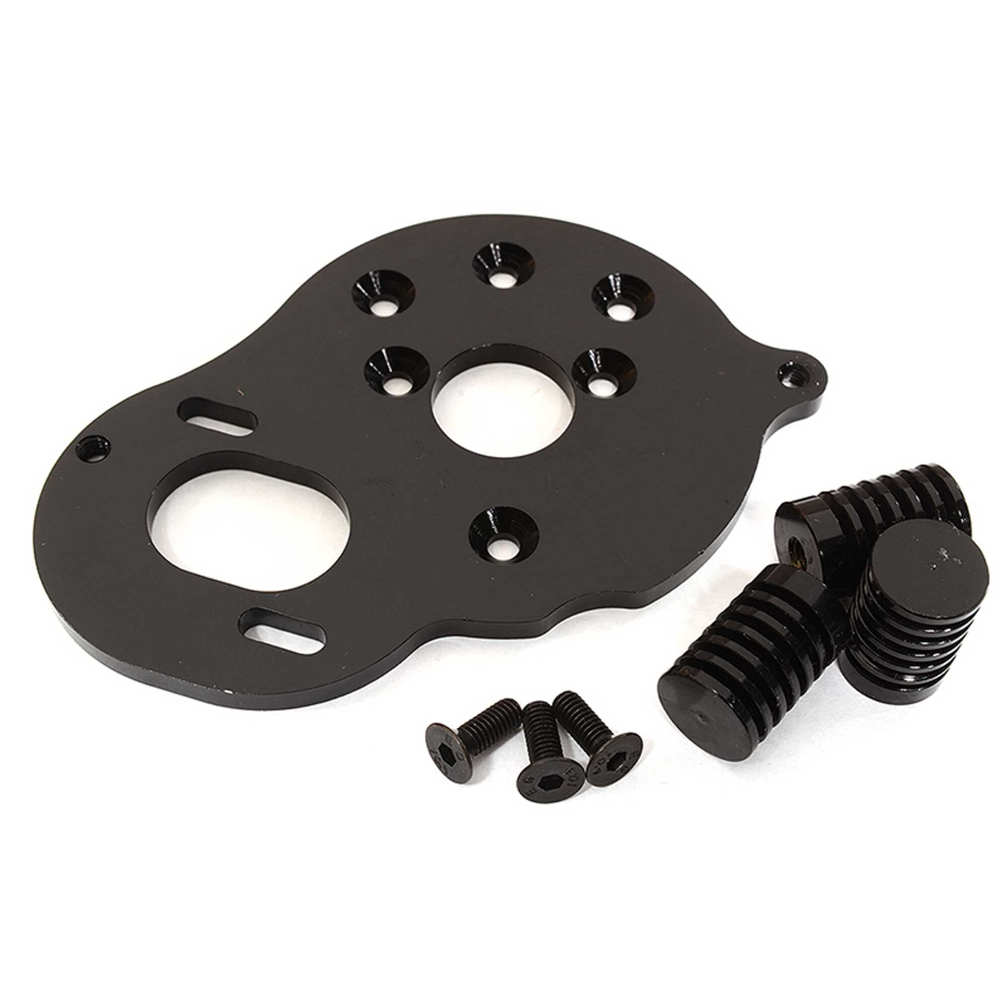 Integy C29125BLACK Motor Plate w/ Heatsinks for 1/10 Enduro Sendero