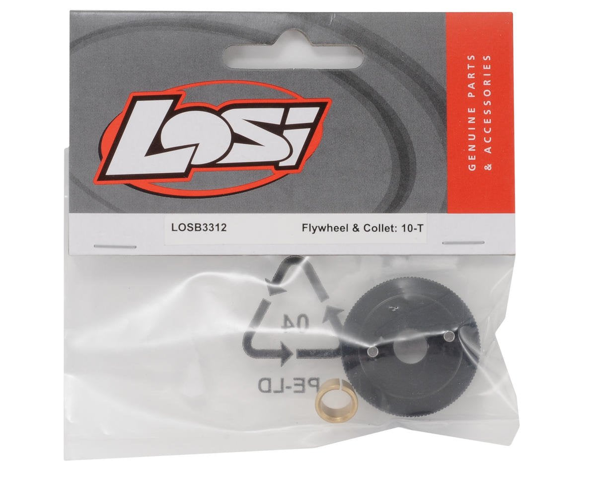 Losi LOSB3312 Fly-Wheel & Collet Set: 1/10 Ten-T & 810-Buggy