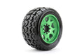 Jetko Tires 5801CGMSGBB1 1/5 XMT EX- Tomahawk Tires Mounted on Metal Green Claw
