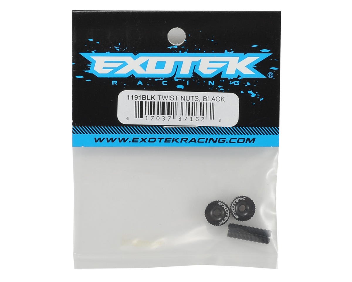 Exotek Racing 1191BLK Twist Nuts For M3 Thread, Black