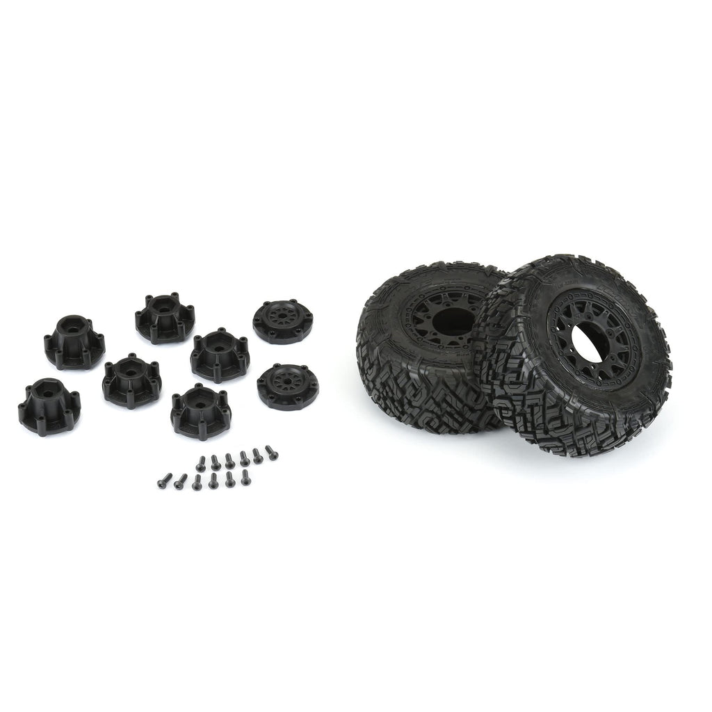 Pro-Line 1018210 Icon SC 2.2"/3.0" M2 Tires Mounted Black Wheels SC F/R