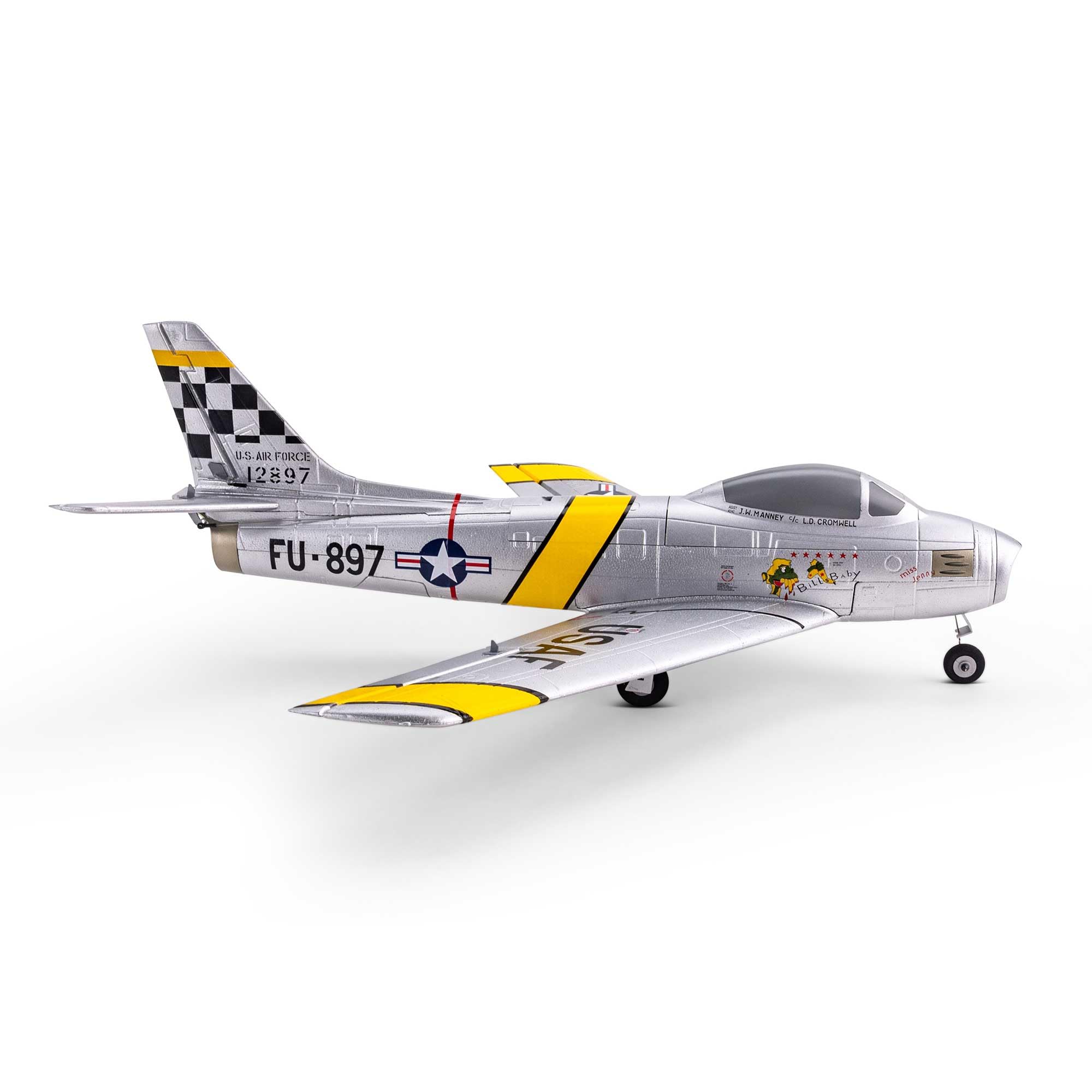 E-Flite EFLU7050 UMX F-86 Sabre 30mm EDF BNF Basic
