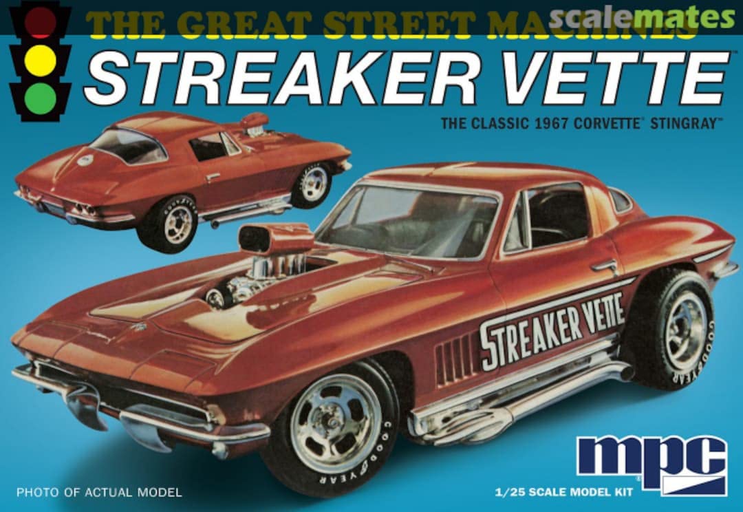 MPC 973 1967 Chevy Corvette Stingray "Streaker Vette" 1/25 Model Kit